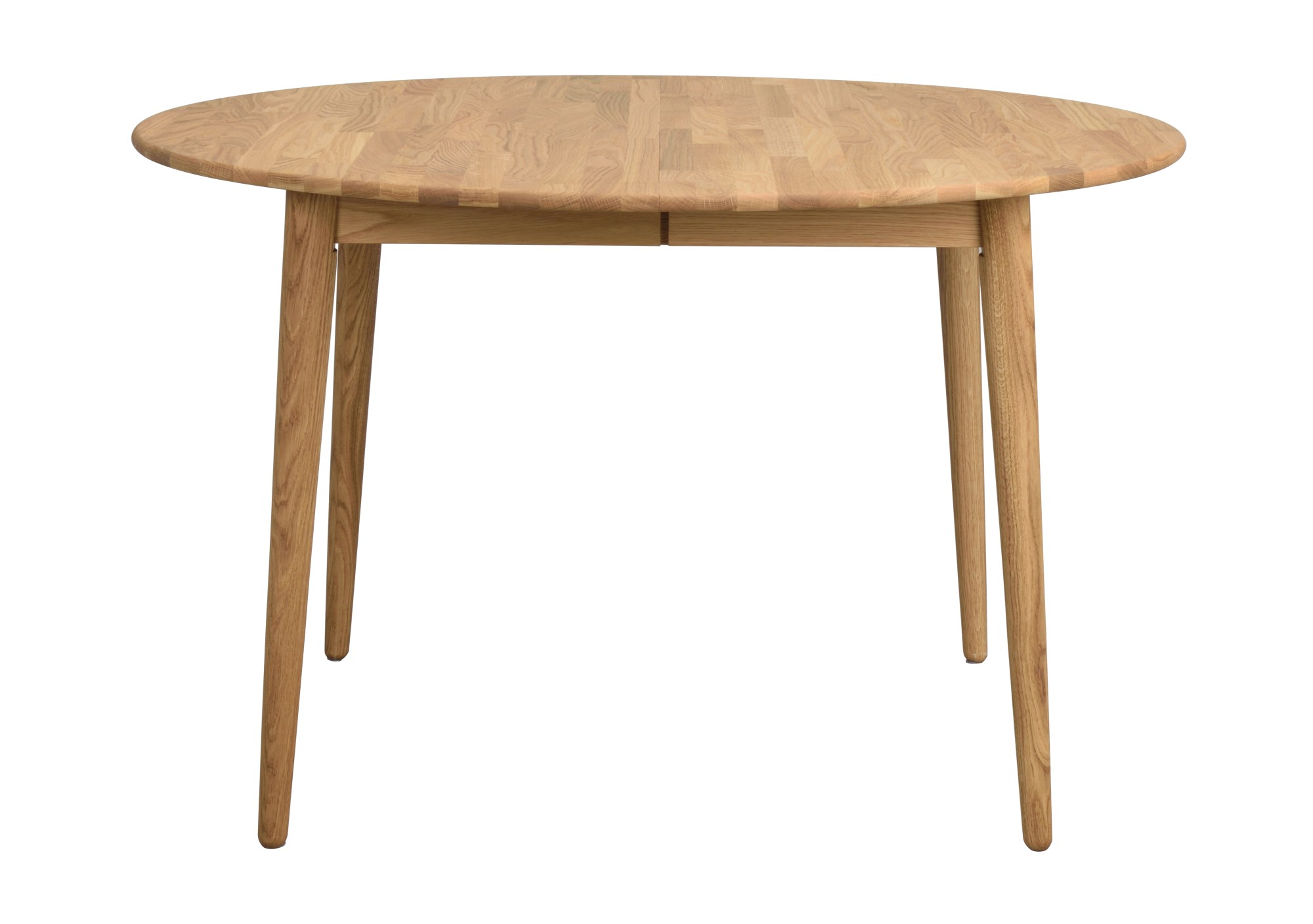 Hochwertiger Ausziehtisch Tyler Rund 120/165cm, Eiche Natur für jede Einrichtung.