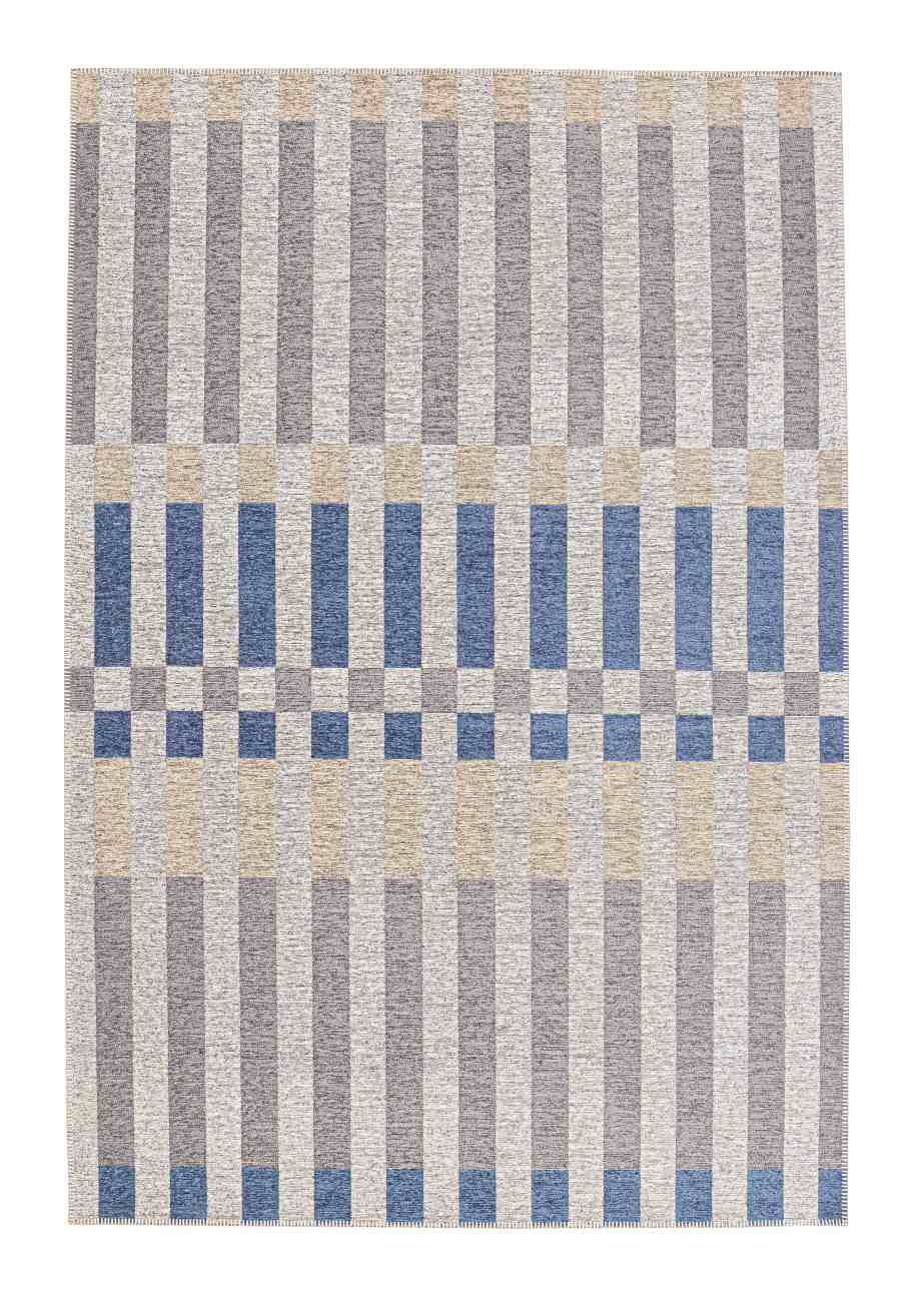 Outdoor Teppich Hada 200x290 cm, Grau / Blau / Beige Outdoor Teppich Hada 200x290 cm, Grau / Blau / Beige