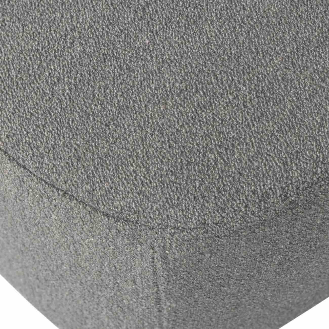 Hocker Lofty aus Boucle-Stoff, Grau