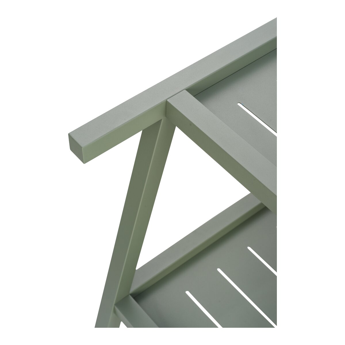 Garten-Servierwagen Samvaro, Dusty Green - aus Aluminium, mit Rollen