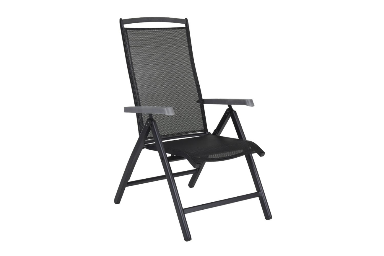 Gartenstuhl Andy mit Armlehne, Schwarz Gartenstuhl Andy mit Armlehne, Schwarz