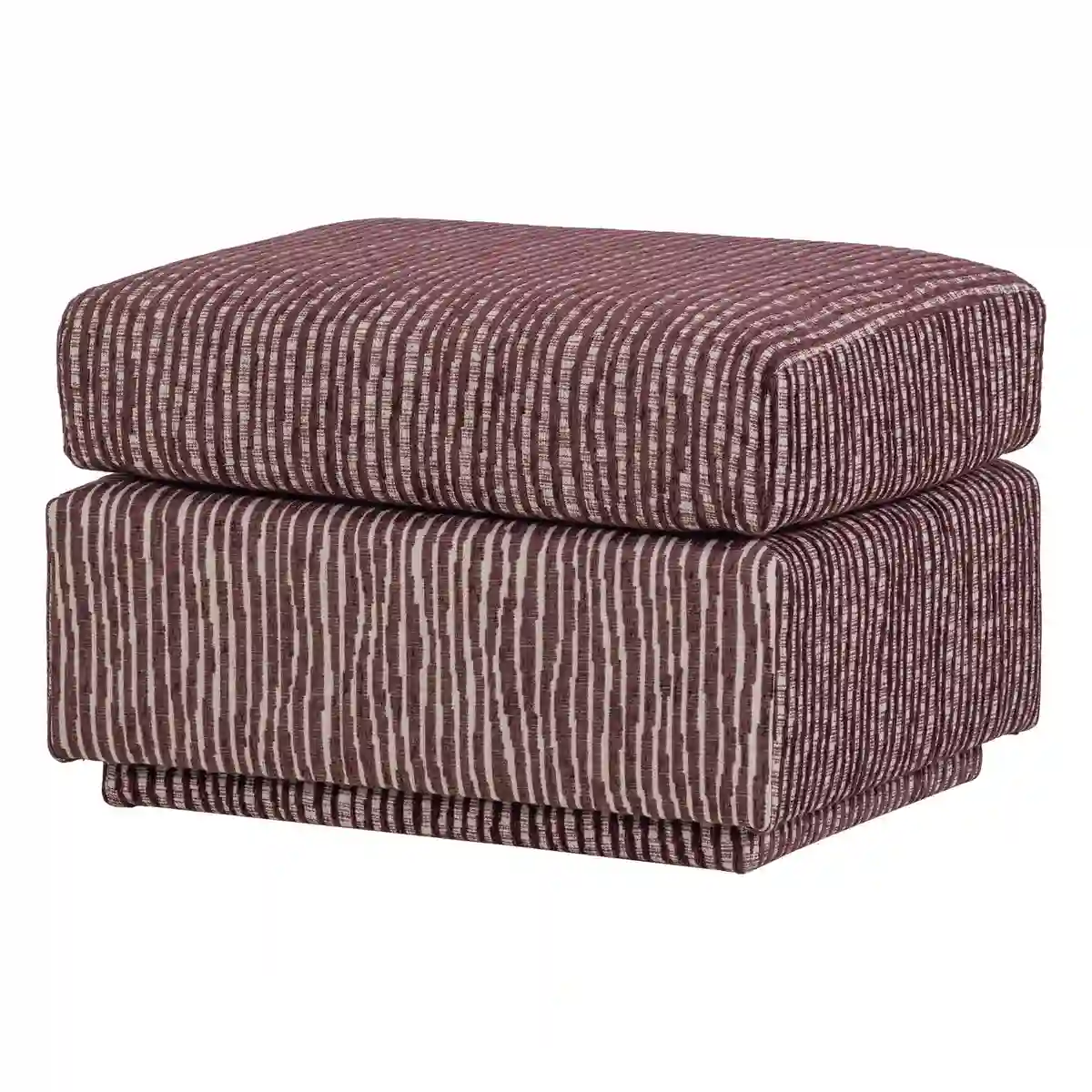 Polsterhocker Lou - Kite-Musterstoff Bordeauxrot