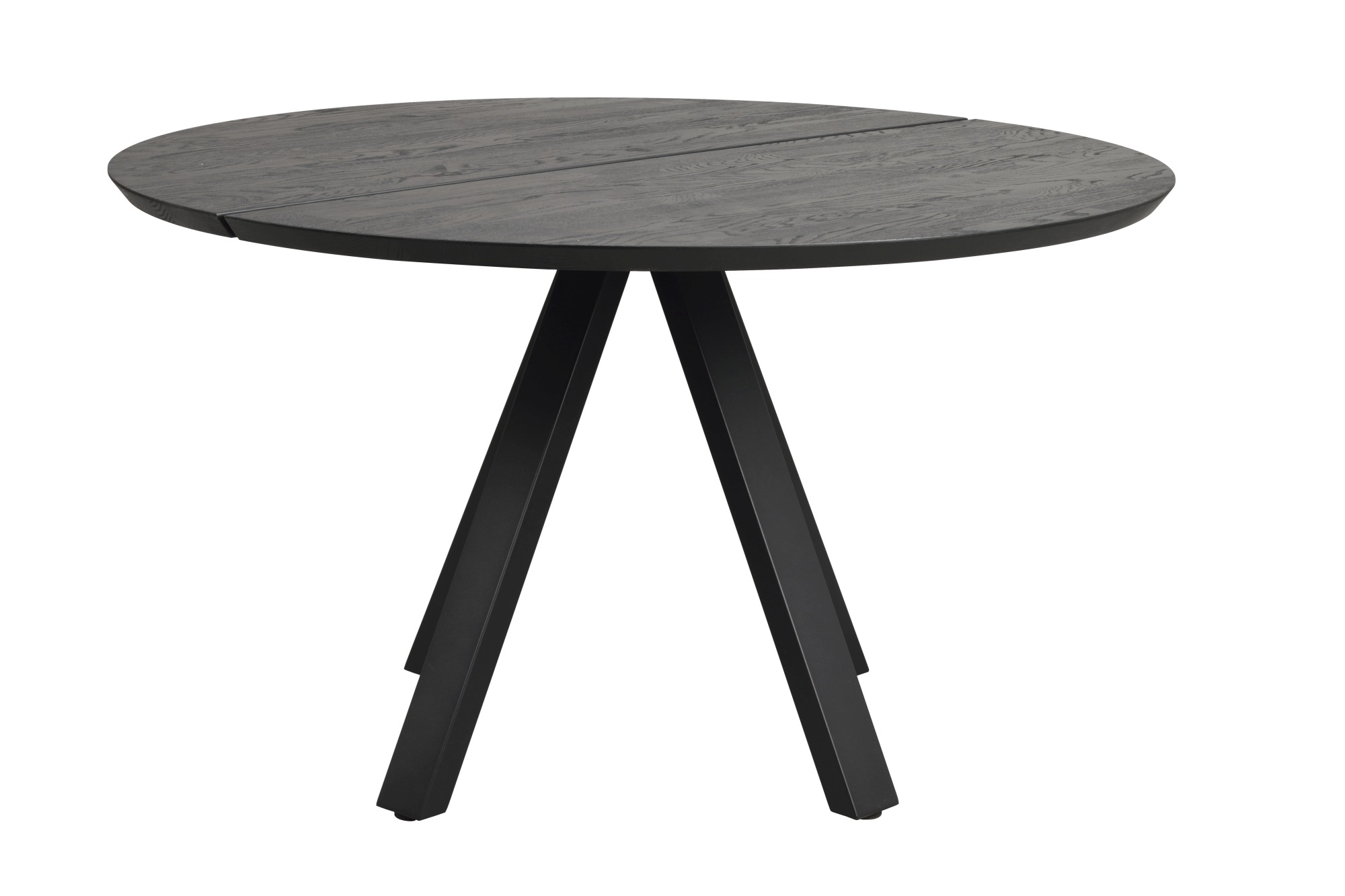 Jetzt entdecken: Esstisch Carradale Rund 130cm, Spider-Gestell, Eiche Schwarz mit hochwertiger Verarbeitung.