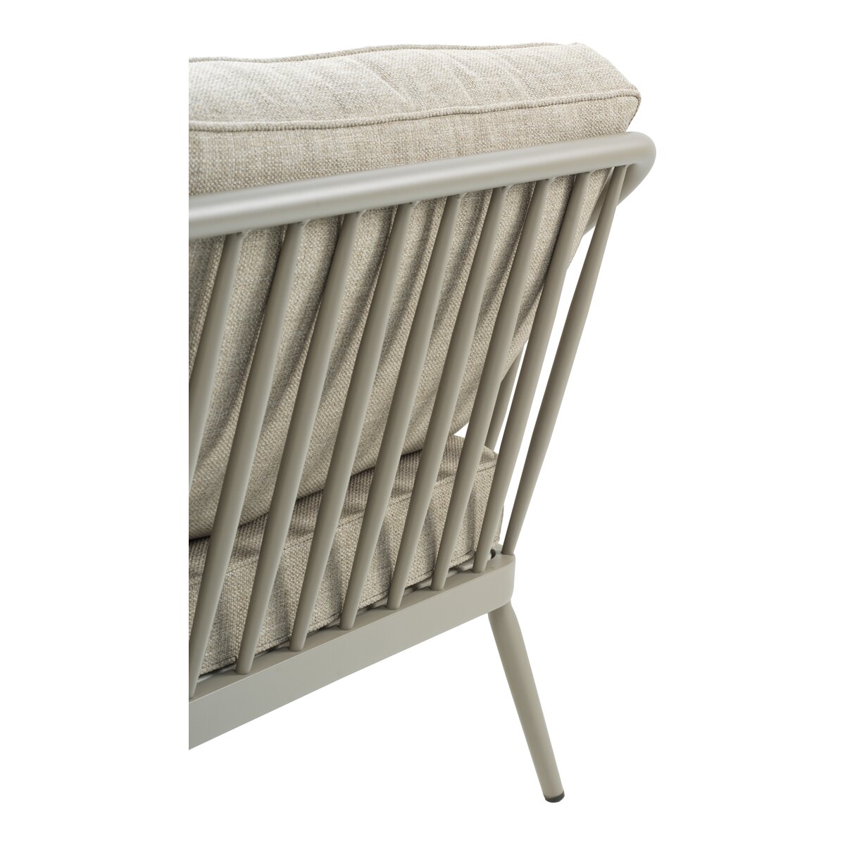 Gartensessel Coleville Khaki/Burlap Beige - aus Aluminium & Olefin, inkl. Kissen