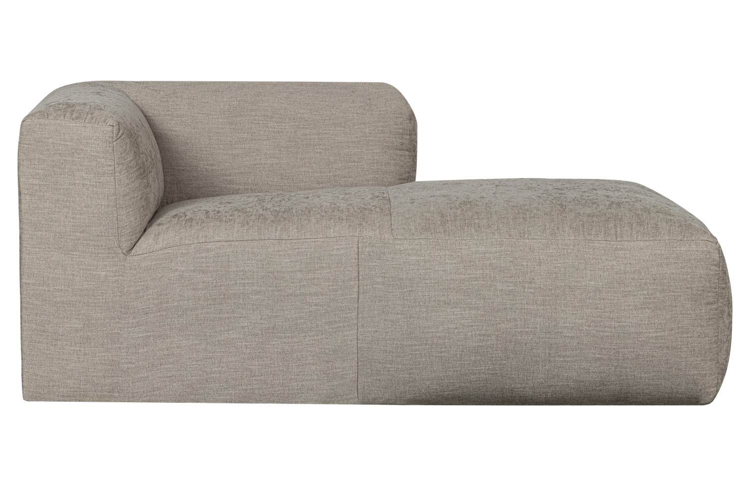 Das Modulsofa Yent als Chaise-Longue überzeugt mit seinem modernen Design. Gefertigt wurde es aus Webstoff, welcher einen hellgrauen Farbton besitzt. Das Sofa ist in der Ausführung Links. Die Sitzhöhe des Sofas beträgt 47 cm.