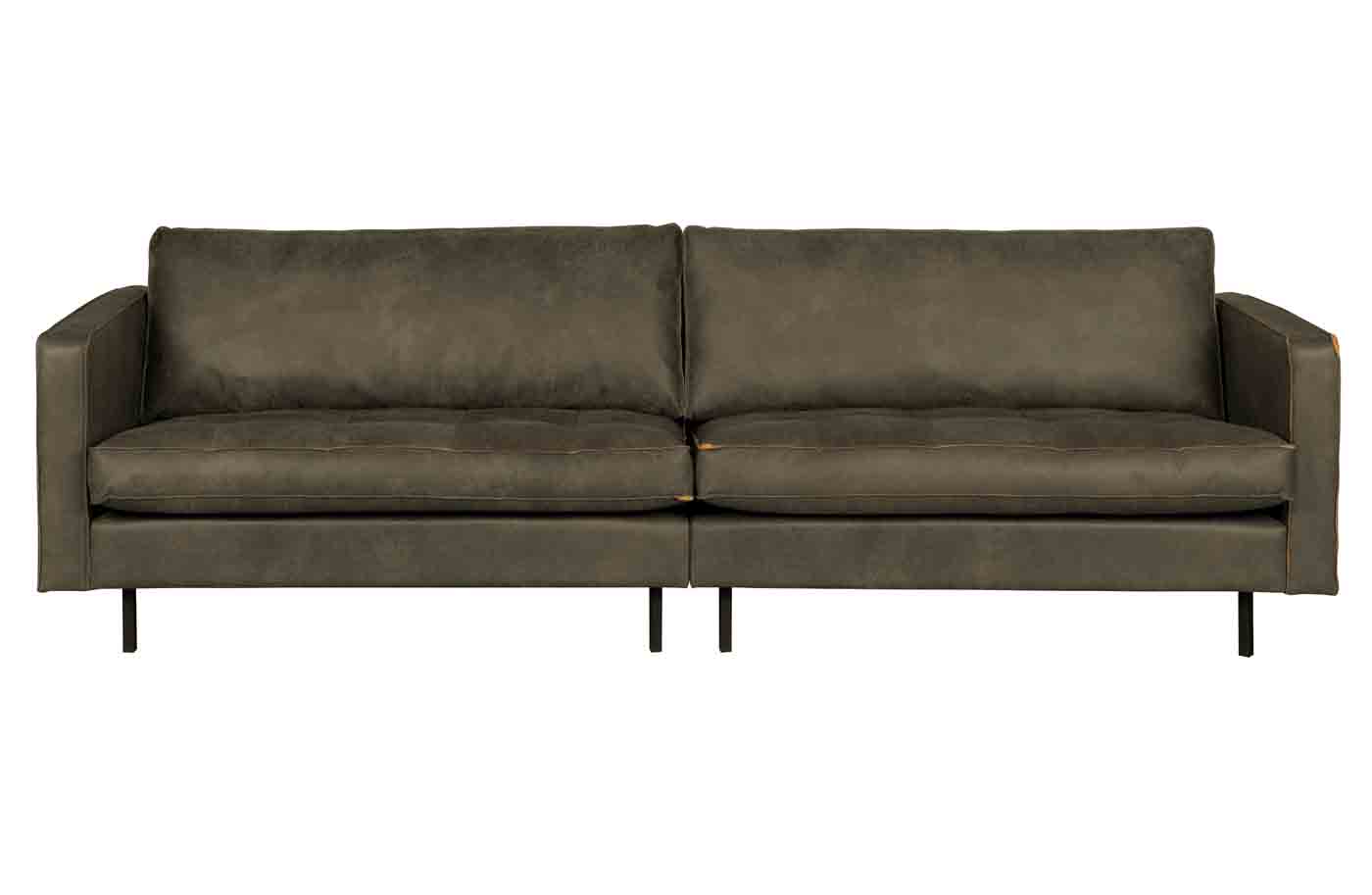 Rodeo Classic Sofa 3 Sitzer Eco-Leder, Army Rodeo Classic Sofa 3 Sitzer Lederoptik, Army