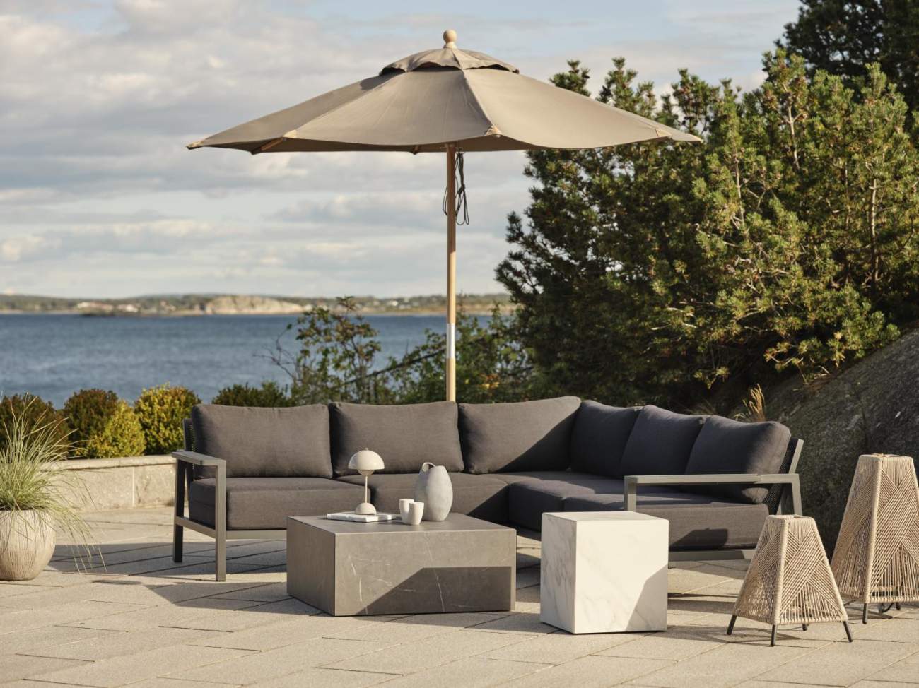 Gartencouchtisch Zten aus Metall, 40x40 cm