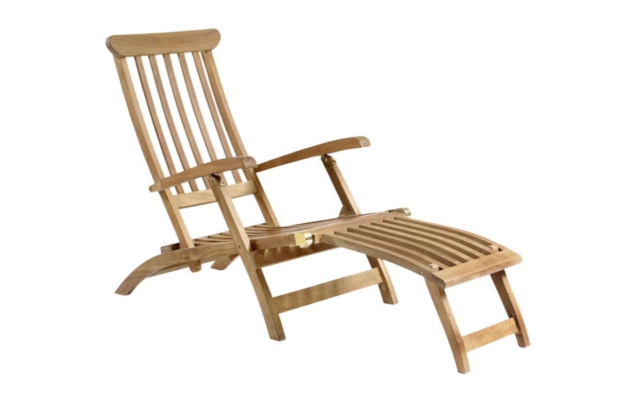 Liegestuhl Jackson aus Teakholz, Natur Liegestuhl Jackson aus Teakholz, Natur