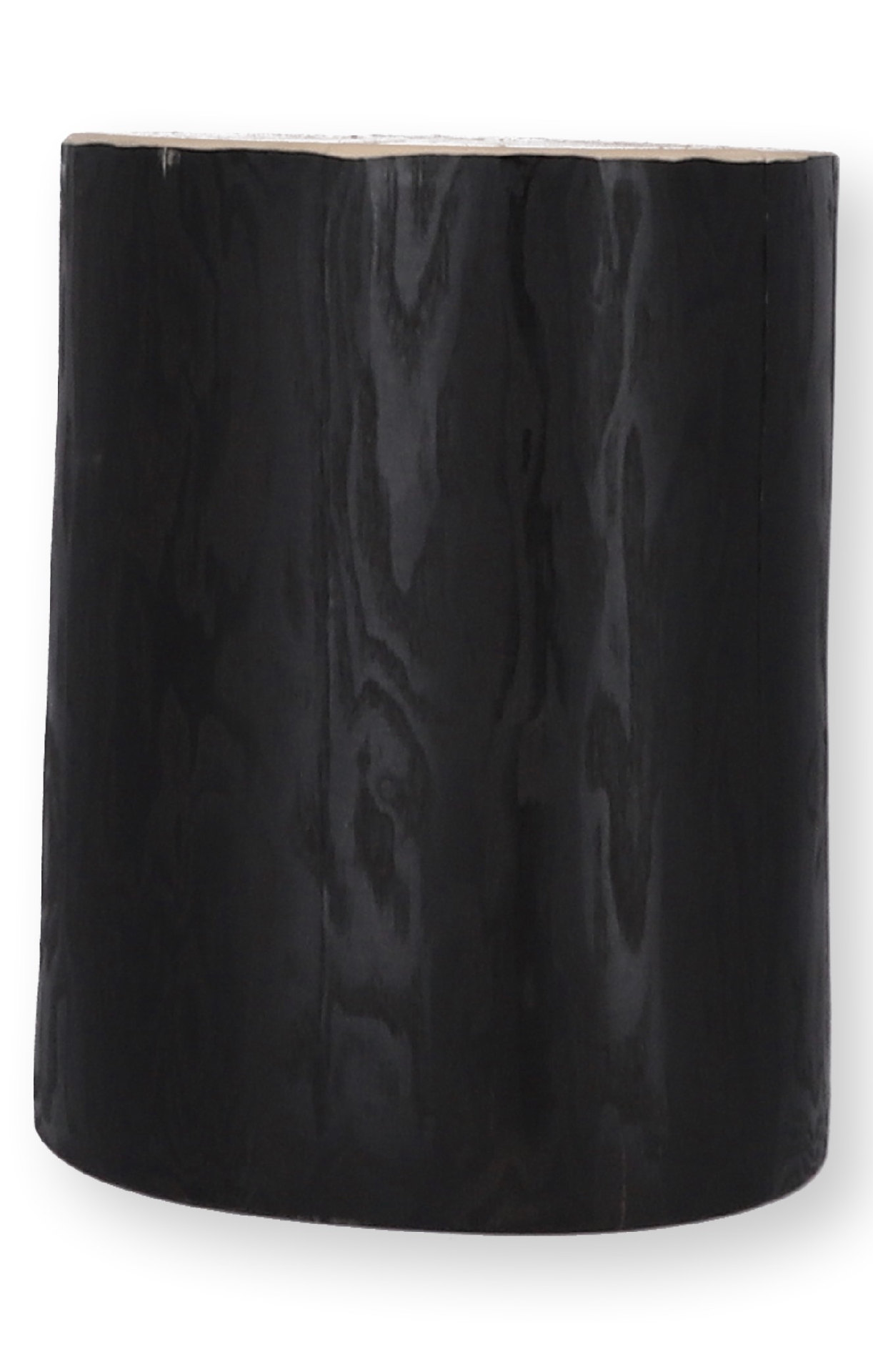 Jan Kurtz Beistelltisch Block rund Kernesche massiv schwarz Beistelltisch Block rund, Kernesche massiv, Schwarz, H 38 cm