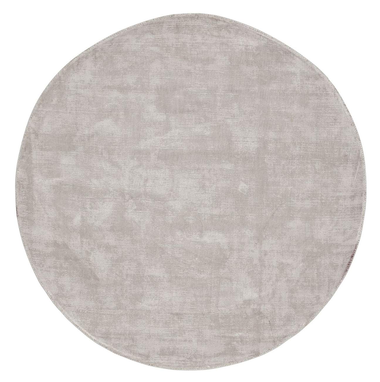 Teppich La Belle Rund aus Viskose, Ø 200 cm, Grau Teppich La Belle Rund aus Viskose, Ø 200 cm, Grau