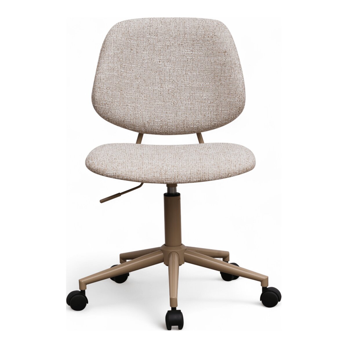 Bürostuhl Otal aus Boucle - Drehbar, Höhenverstellbar, Neigbar, Beige
