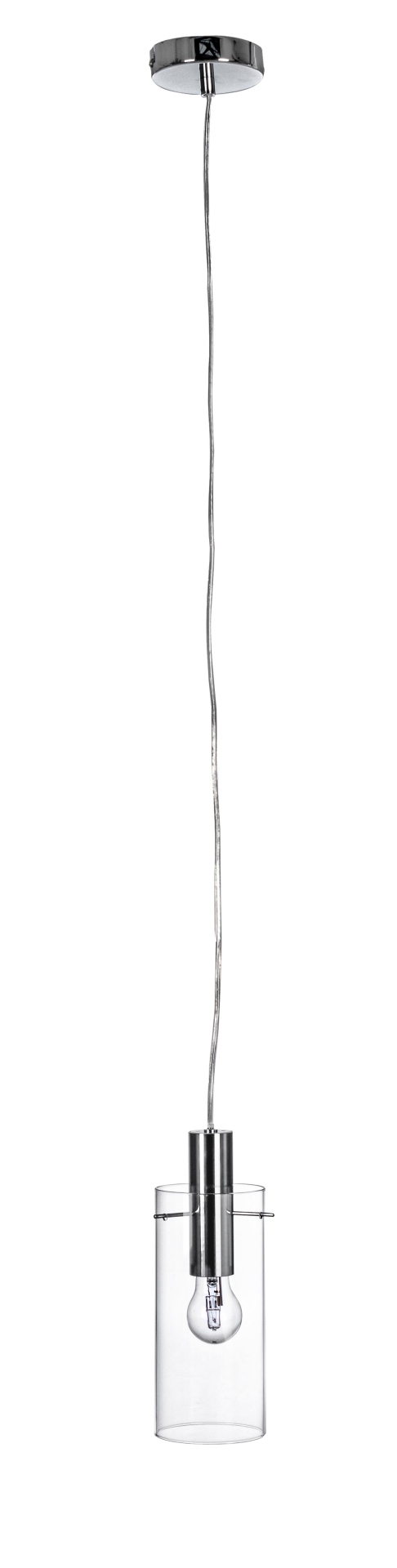 Die Hängeleuchte Aglow überzeugt mit ihrem modernen Design. Gefertigt wurde sie aus Metall, welches einen silberne Farbton besitzt. Der Lampenschirm ist aus Glas und ist klar. Die Lampe besitzt eine Höhe von 130 cm.