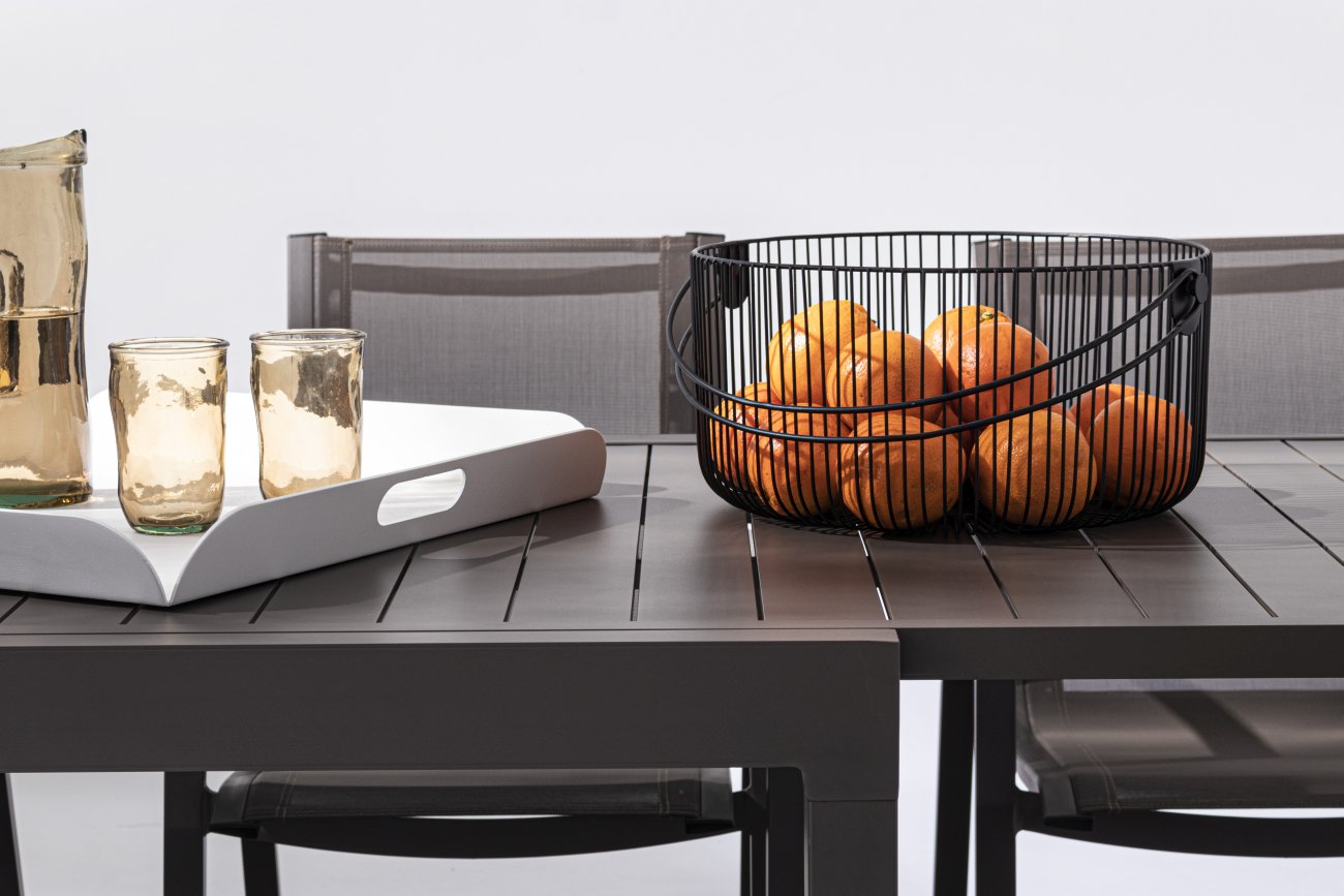 Gartenesstisch Pelagius 135-270x90 cm, Coffee