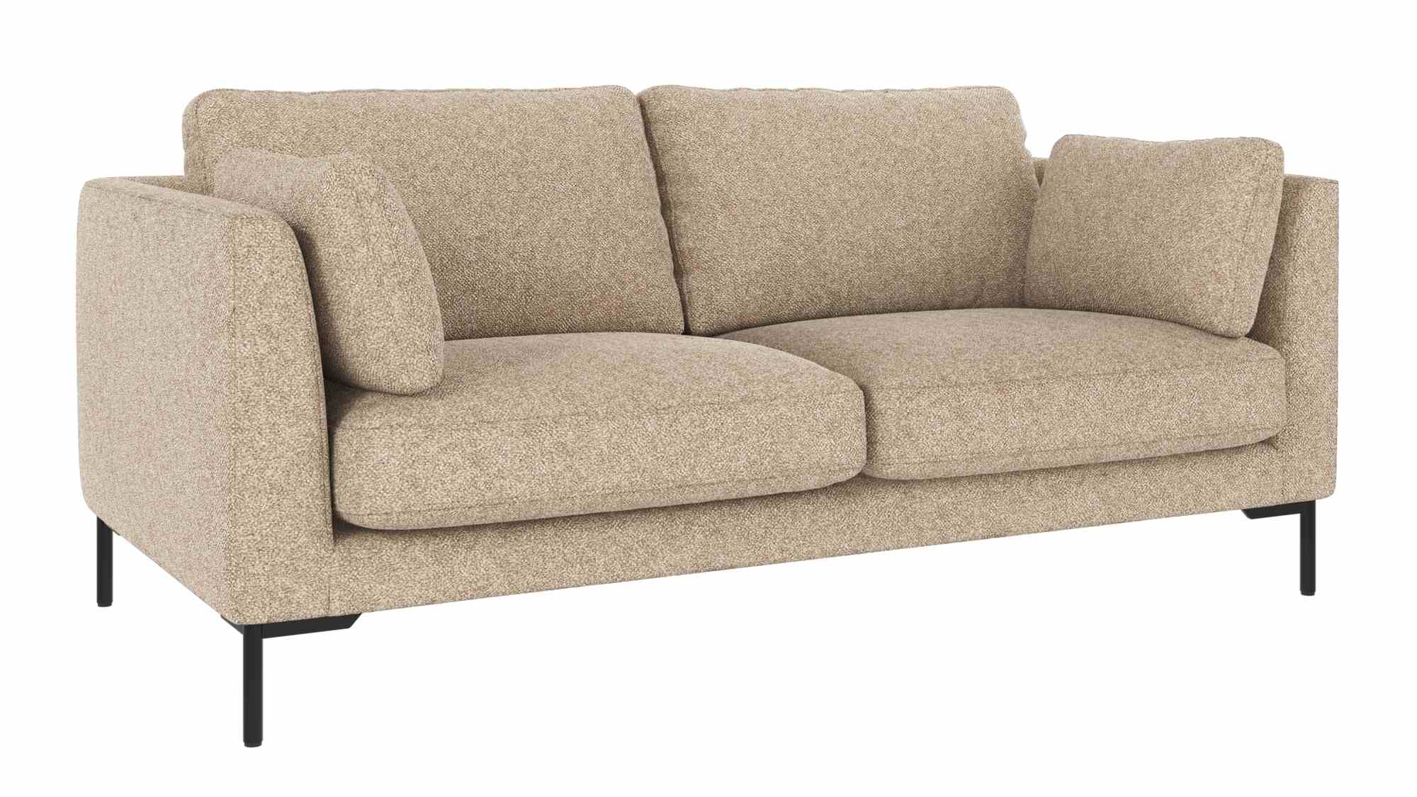 Design trifft Funktion: Sofa Corwin 2,5-Sitzer, Bezug Bobby Beige. Sofa Corwin 2,5-Sitzer, Bezug Bobby Beige