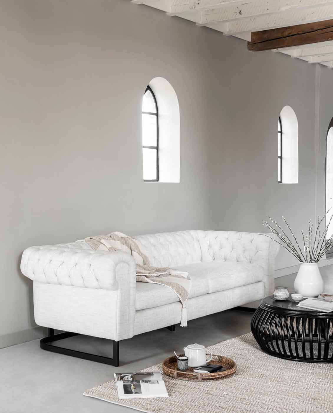Stylisches Sofa Revolution im edlen Chesterfield Look