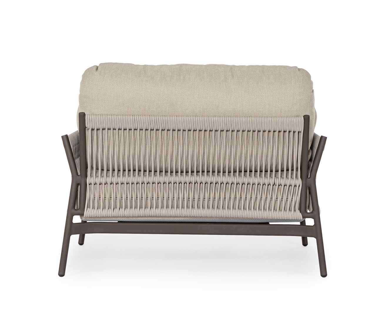 Gartensessel Pardis aus Aluminium, Raven