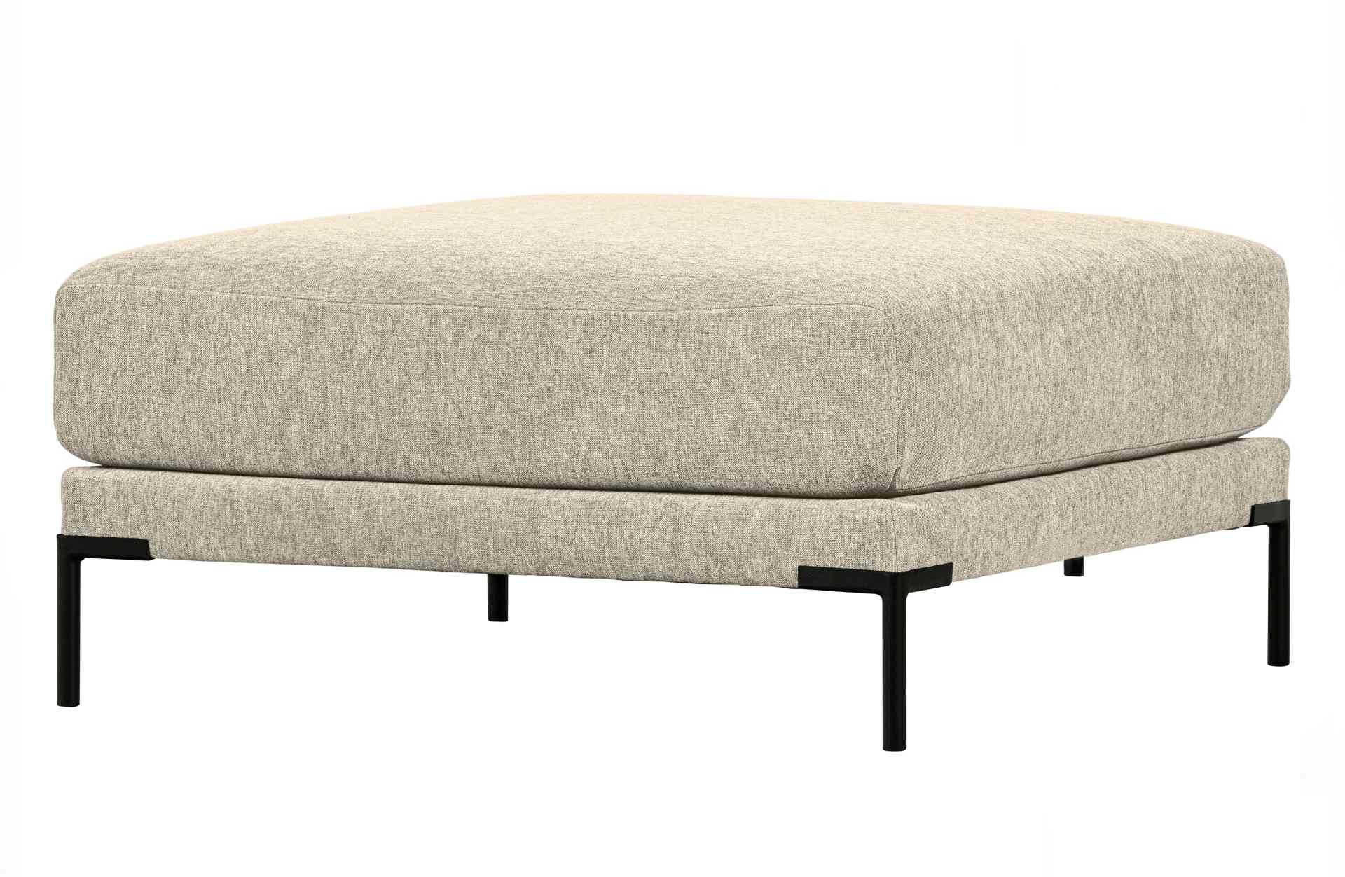 Das Modulsofa Couple Lounge überzeugt mit seinem modernen Design. Das Lounge Element mit der Ausführung 100 cm wurde aus Melange Stoff gefertigt, welcher einen einen Sand Farbton besitzen. Das Gestell ist aus Metall und hat eine schwarze Farbe. Das Elemen