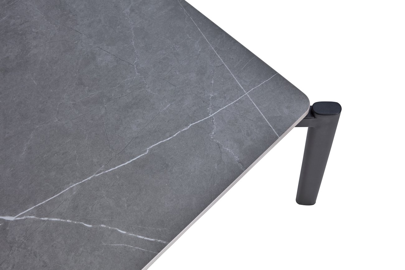 Gartencouchtisch  Hallavara 146x66 cm, Schwarz