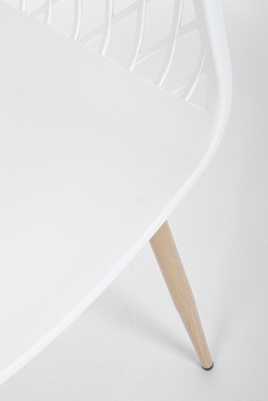 Stuhl Optik 4er-Set, Weiß