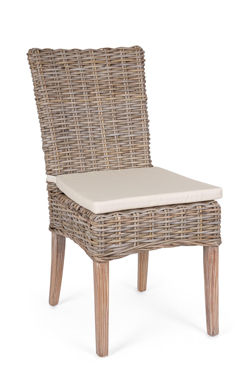 Esszimmerstuhl Manoel 2er-Set aus Rattan Esszimmerstuhl Manoel aus Rattan