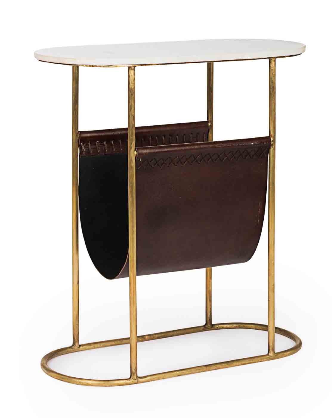 Beistelltisch Marm aus Stahl mit Marmorplatte Beistelltisch Marm aus Stahl mit Marmorplatte