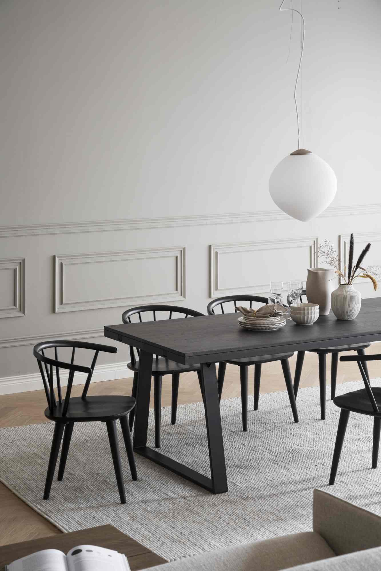 Hochwertiger Esstisch Brooklyn, Trapez-Gestell, 220cm, Braun für jede Einrichtung.