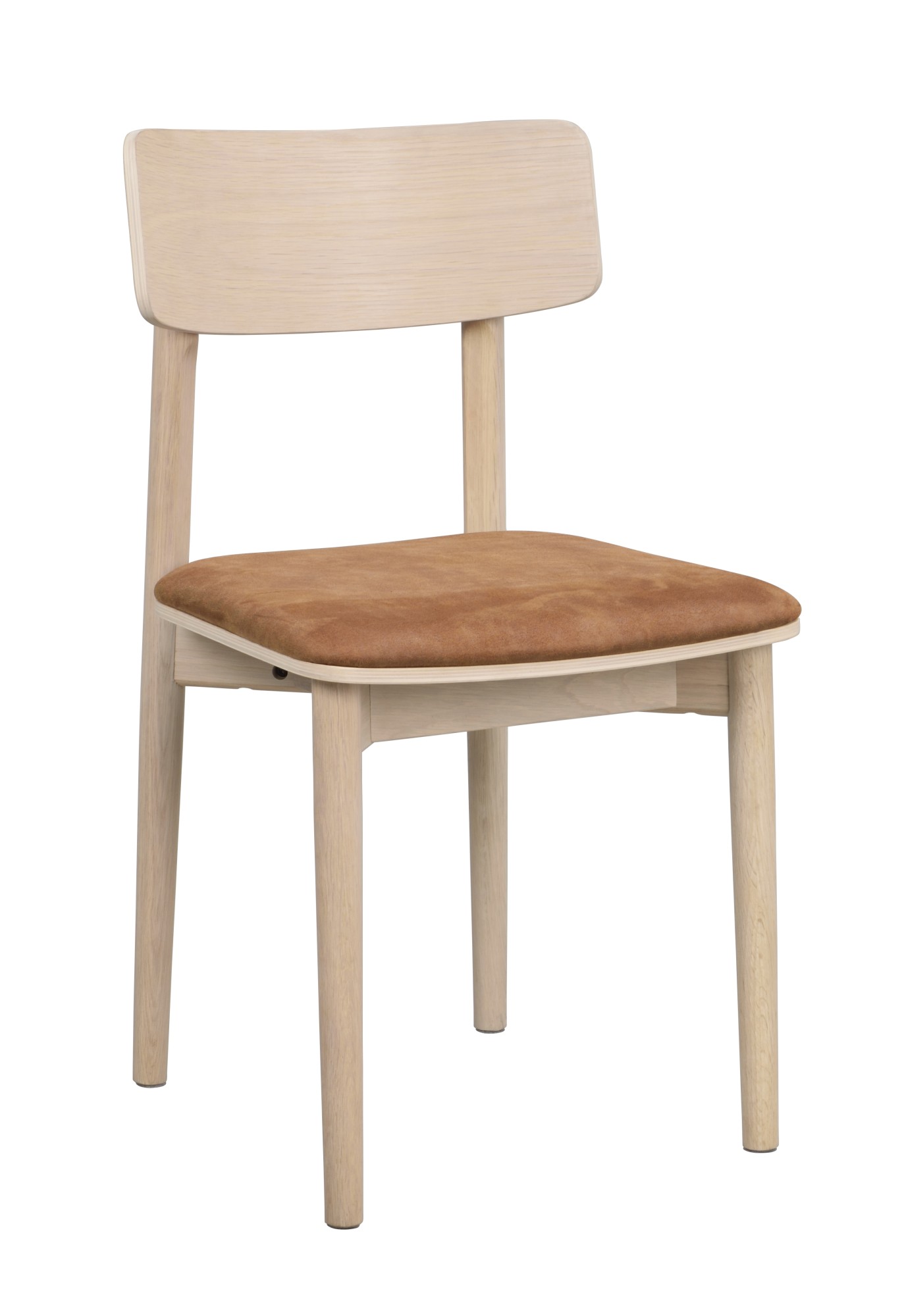 Machen Sie Ihr Zuhause komplett mit Stuhl Wolcott 2er Set, Eiche Whitewash / Braun. Stuhl Wolcott 2er Set, Eiche Whitewash / Braun