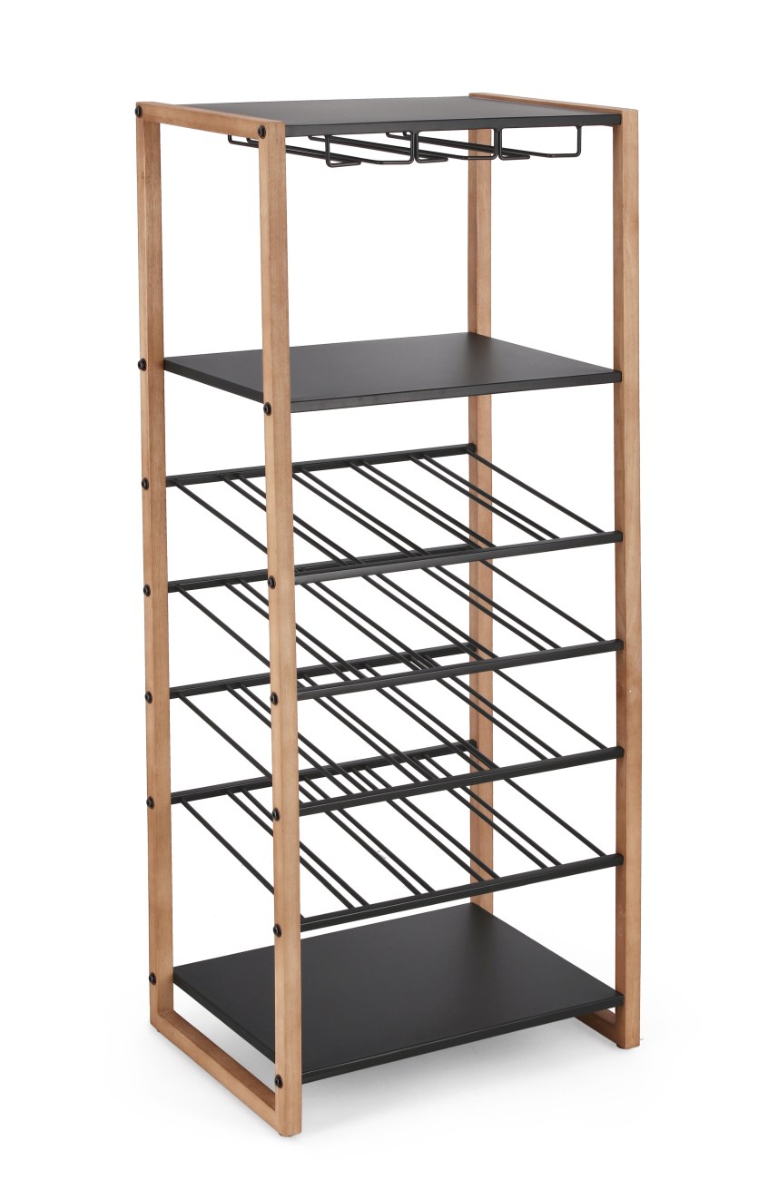Weinregal Isaac aus Metall, Natur Weinregal Isaac aus Metall, Natur