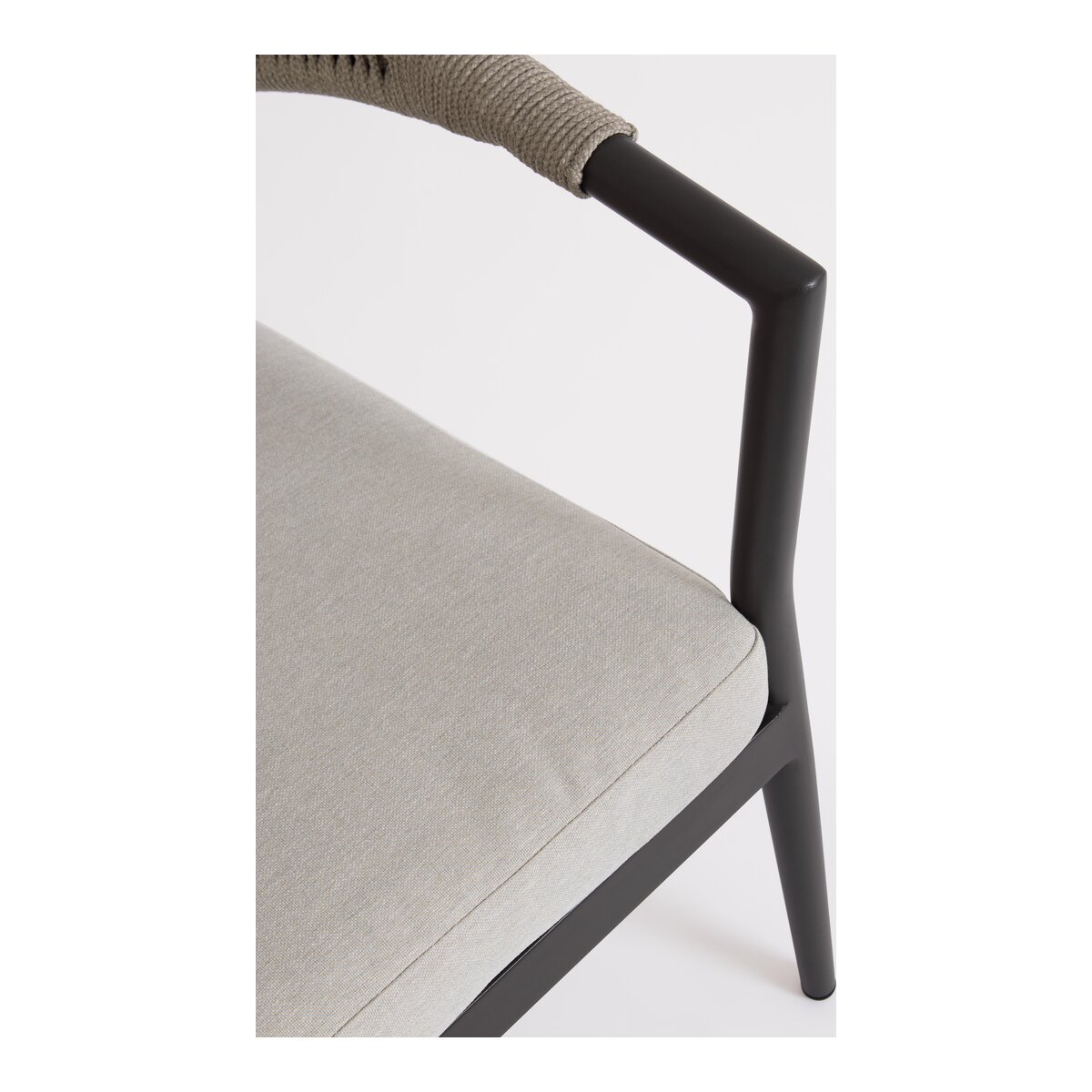 2er Garten-Set Millor - Aluminium & Polyester-Stoff, Anthrazit, inkl. Couchtisch