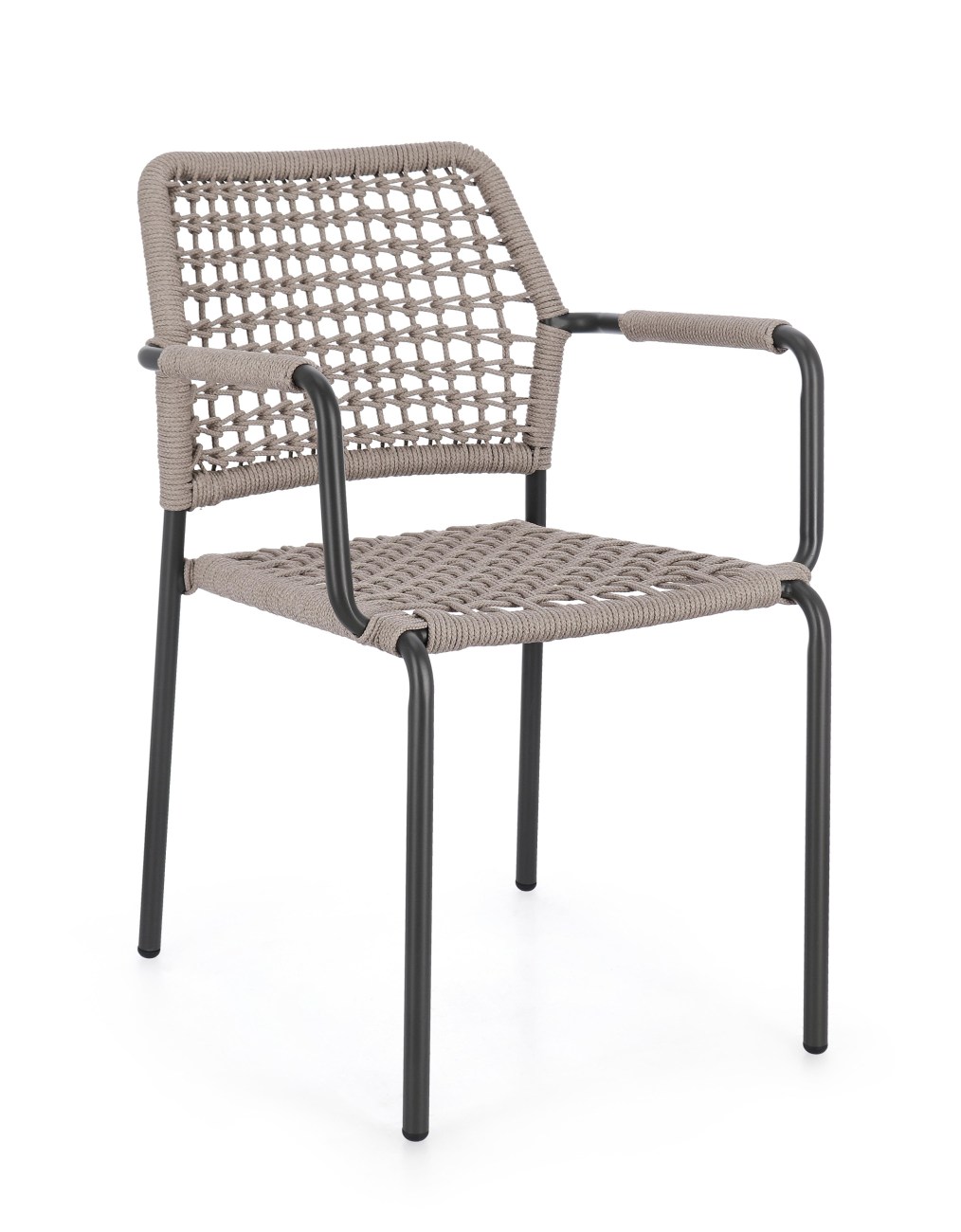 Gartenstuhl Rajada aus Aluminium, Taupe / Anthrazit Gartenstuhl Rajada aus Aluminium, Taupe / Anthrazit