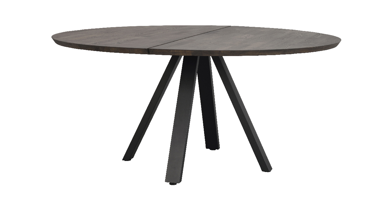 Esstisch Carradale Rund 150cm, Spider-Gestell, Eiche Braun