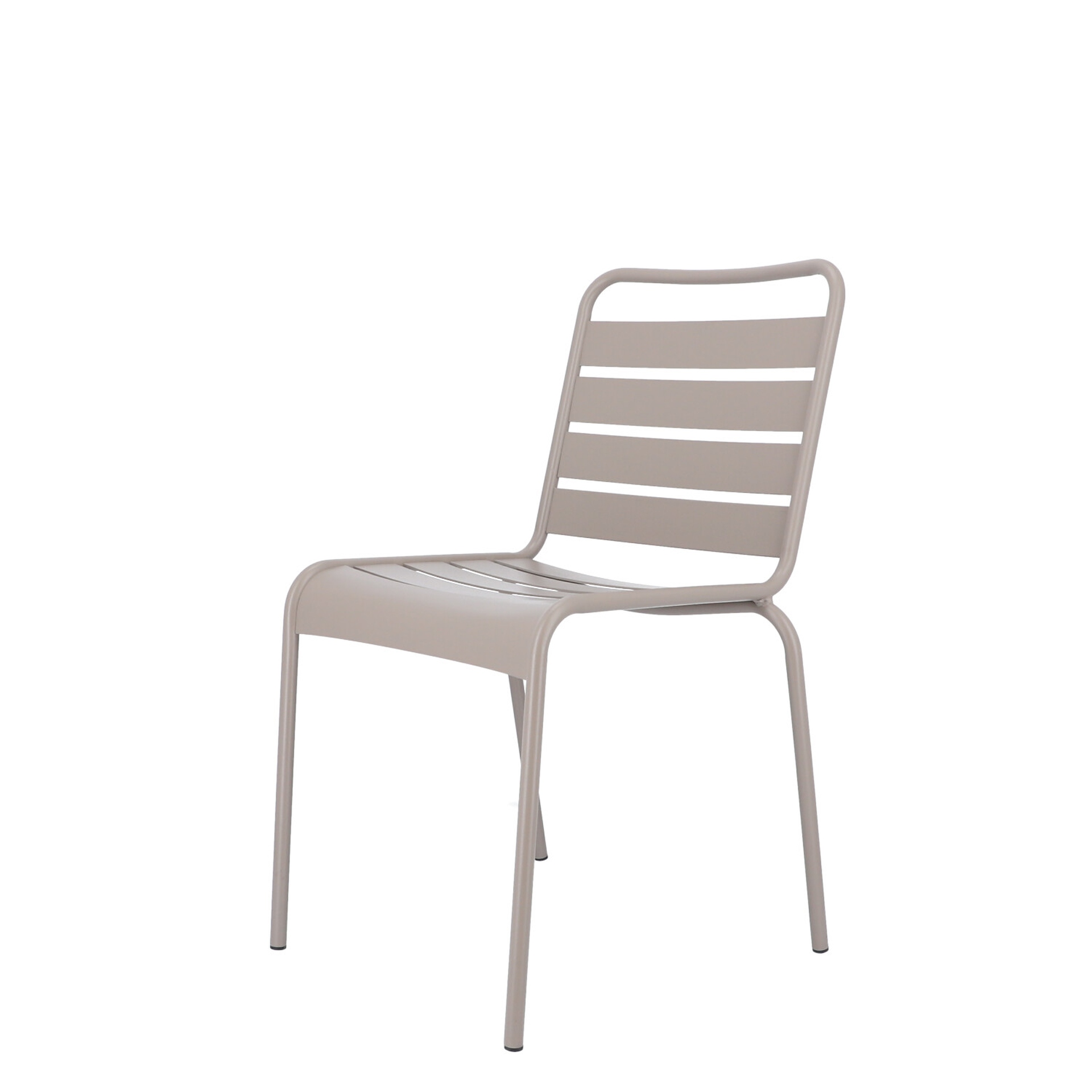 Der moderne Stapelstuhl Mya wurde aus Aluminium gefertigt und hat einen taupe Farbton. Designet wurde der Stuhl von der Marke Jan Kurtz.