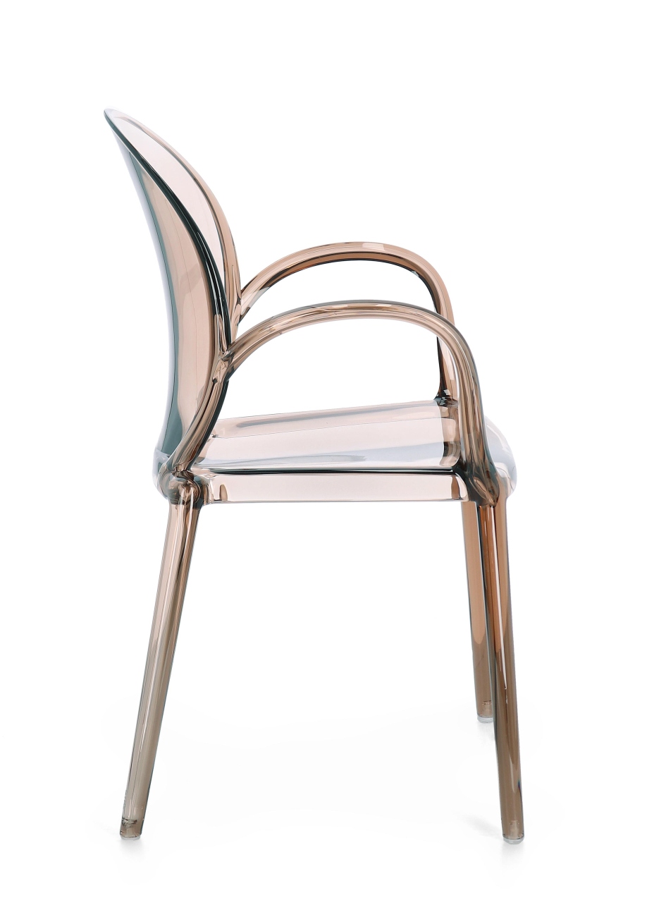 Gartenstuhl Camilla 4er-Set mit Armlehne, Coffee