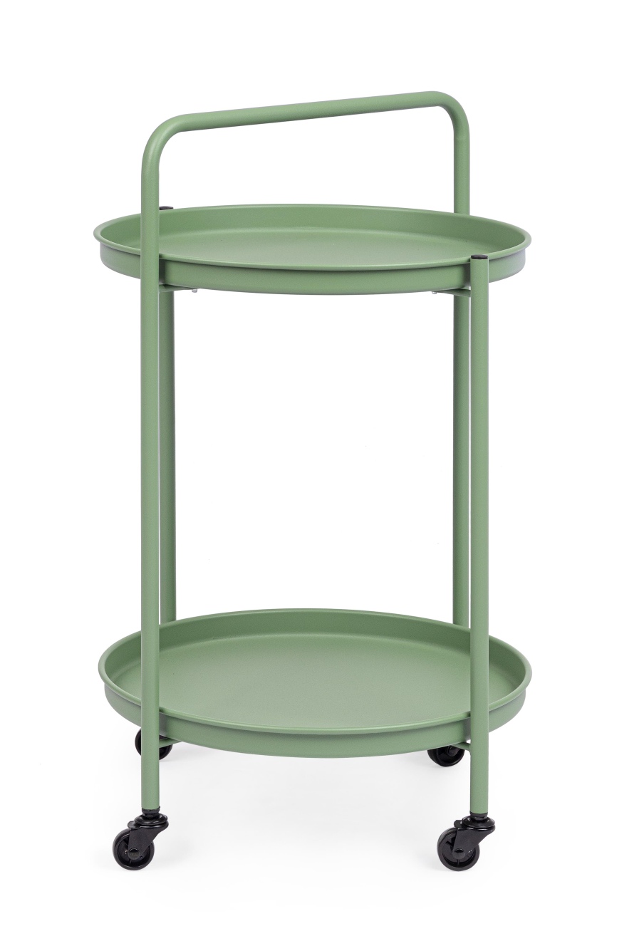 Gartenservierwagen Austin aus Metall, Grün