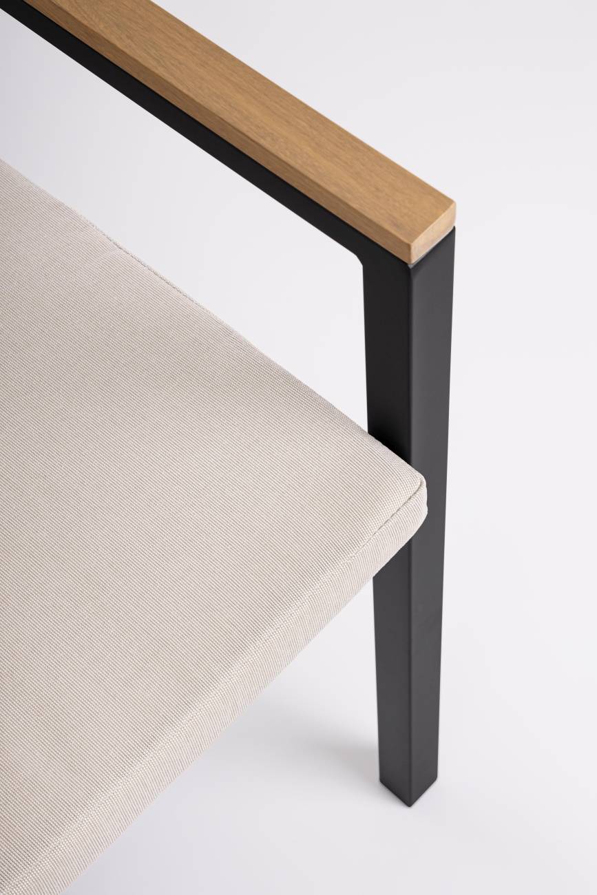 Gartenstuhl Henna aus Aluminium, Anthrazit