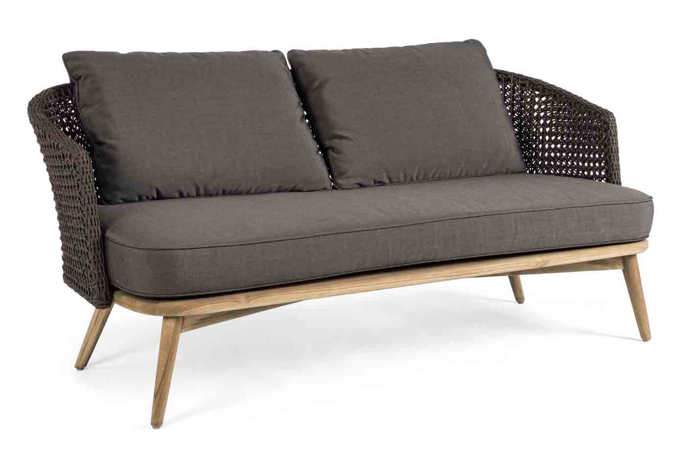 2,5 Sitzer Sofa Ninfa inkl. Kissen, Dunkelbraun 2,5 Sitzer Sofa Ninfa inkl. Kissen, Dunkelbraun