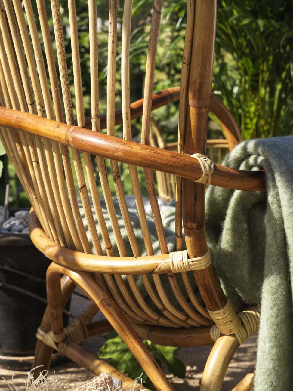 Gartenstuhl Vallda mit Armlehne, Natur