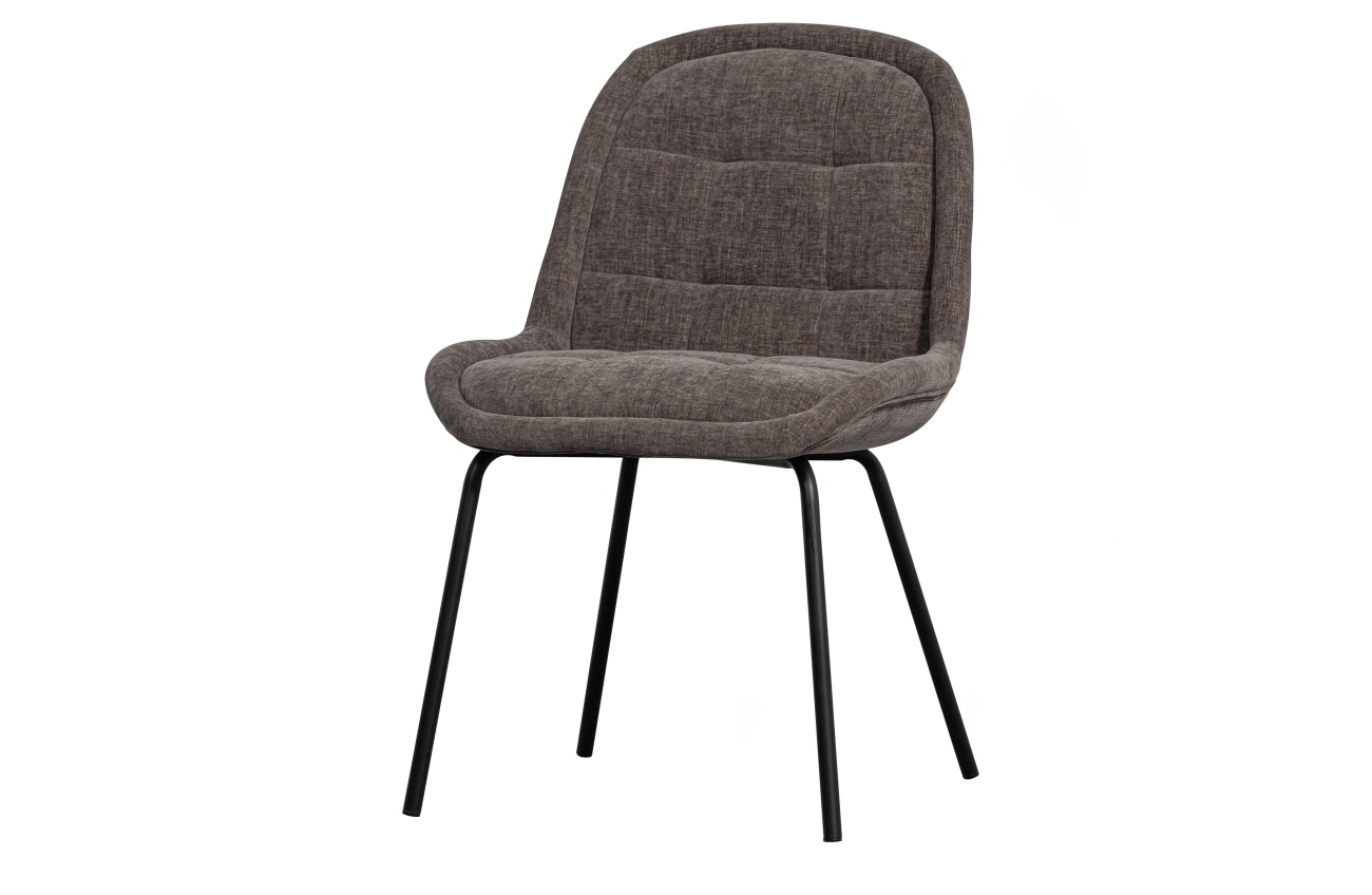 Esszimmerstuhl Crate aus Samt, Grau Esszimmerstuhl Crate aus Samt, Grau