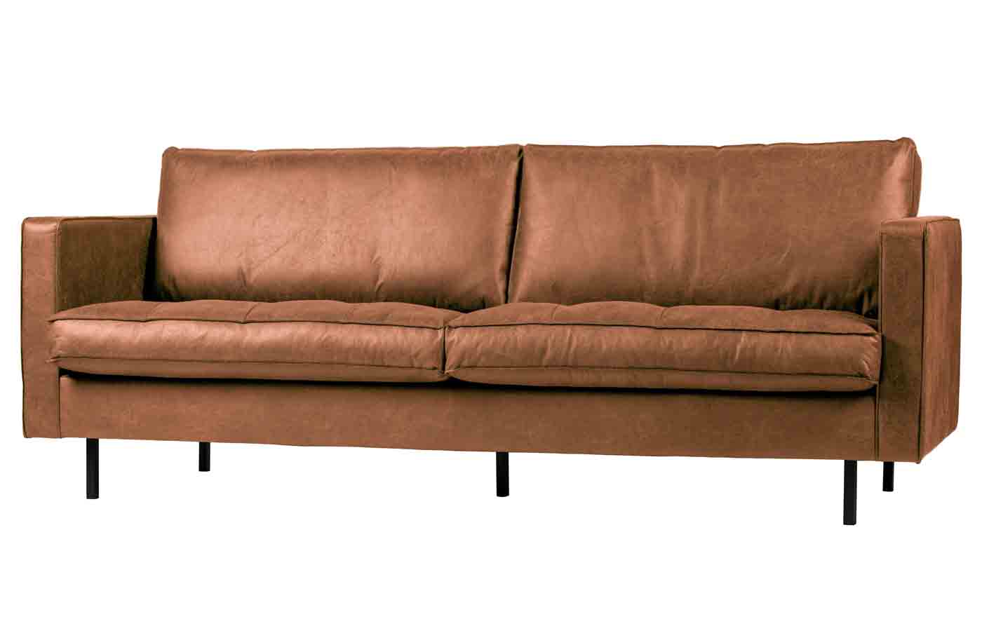 Rodeo Classic Sofa 2,5 Sitzer Eco-Leder, Cognac Rodeo Classic Sofa 2,5 Sitzer Lederoptik, Cognac