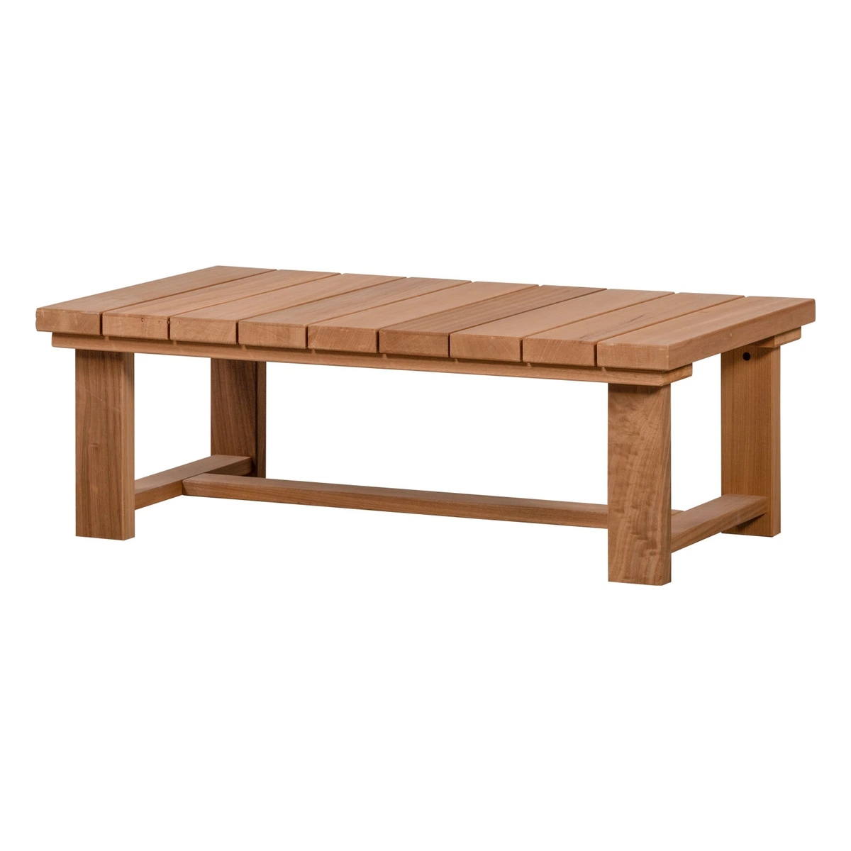 Gartencouchtisch Banco - Ayousholz Natur, 122 x 68 cm