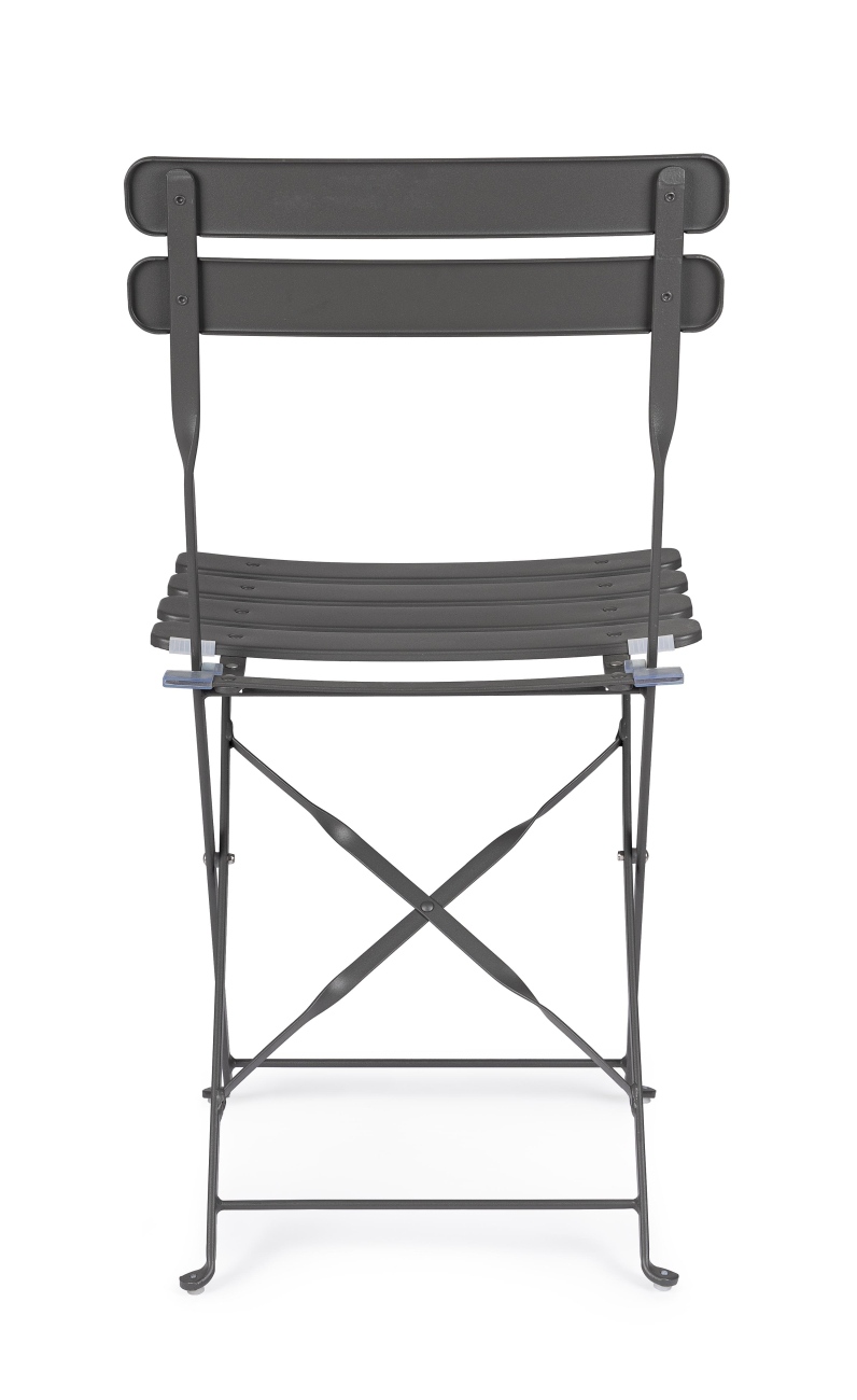 Gartenstuhl Yasmin aus Metall, Anthrazit