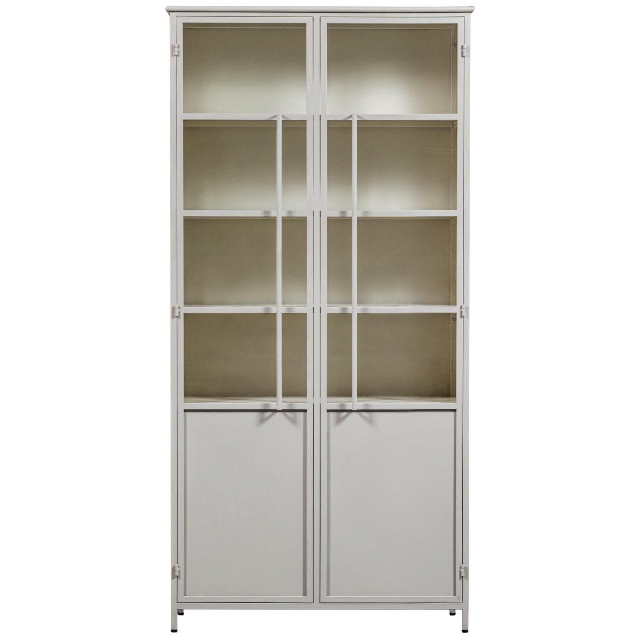 Vitrine Exhibit XL aus Metall, Sand