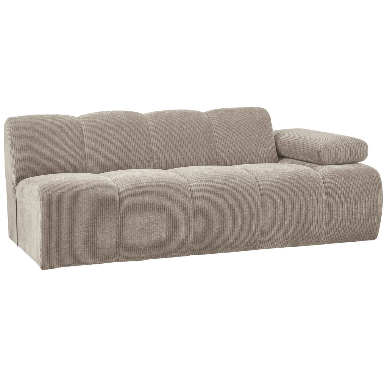 Modulsofa Mojo Flachcord 2er Arm-Rechts, Sand Modulsofa Mojo Flachcord 2er Arm-Rechts, Sand