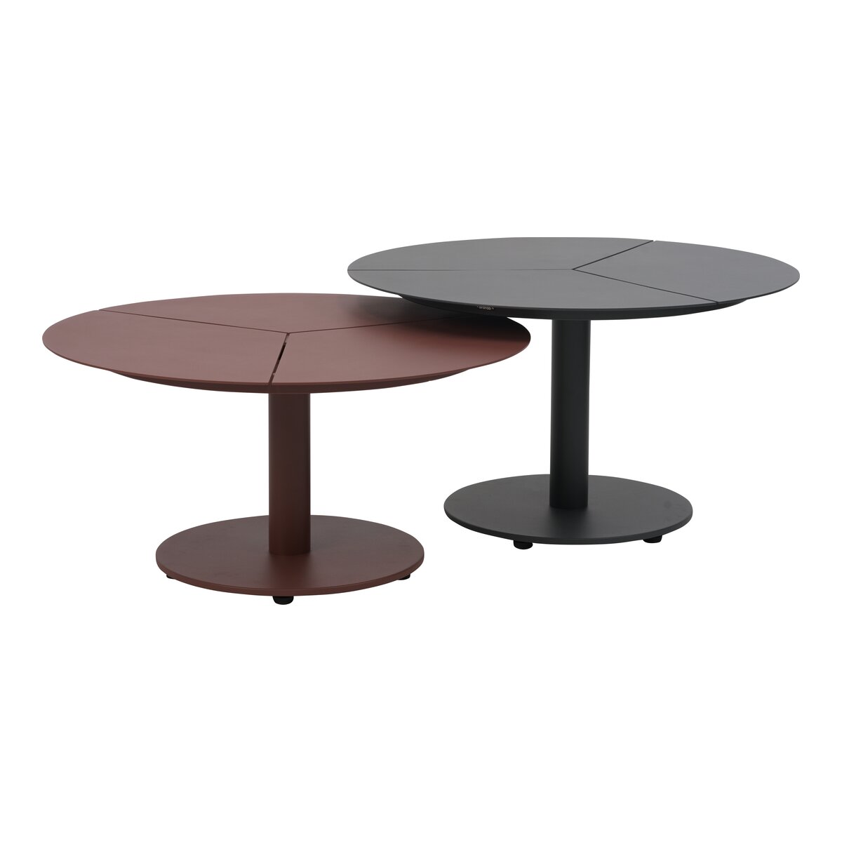 Gartencouchtisch Peace aus Aluminium - 80x80x46 cm, Schwarz