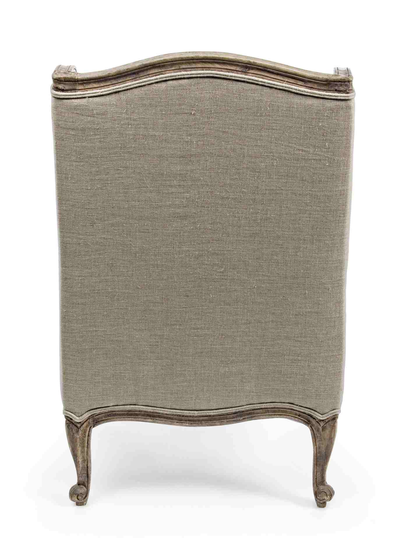 Der Sessel Catherine überzeugt mit seinem klassischen Design. Gefertigt wurde er aus Stoff, welcher einen beige Farbton besitzt. Das Gestell ist aus Mangoholz und hat eine natürliche Farbe. Der Sessel besitzt eine Sitzhöhe von 50 cm. Die Breite beträgt 70