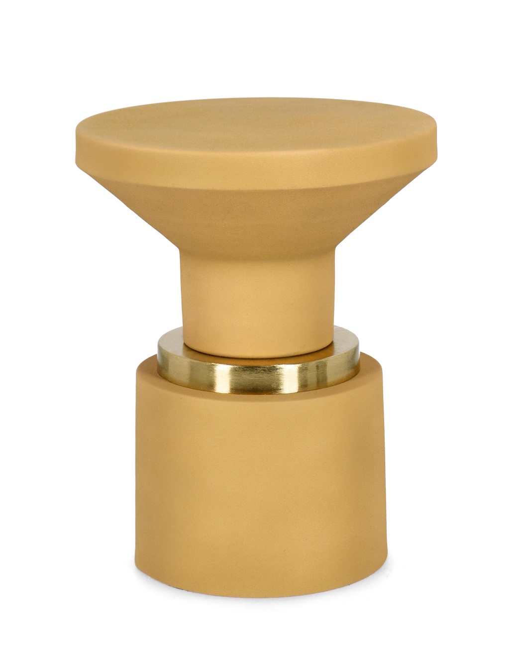 Beistelltisch Mudit aus Metall, Ocker Beistelltisch Mudit aus Metall, Ocker