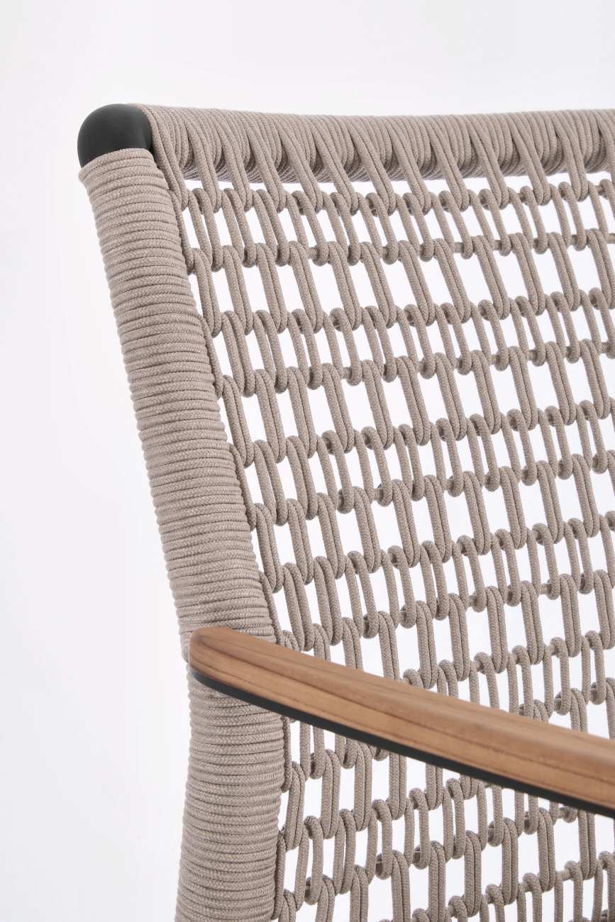 Gartenstuhl Maddox aus Aluminium, Anthrazit