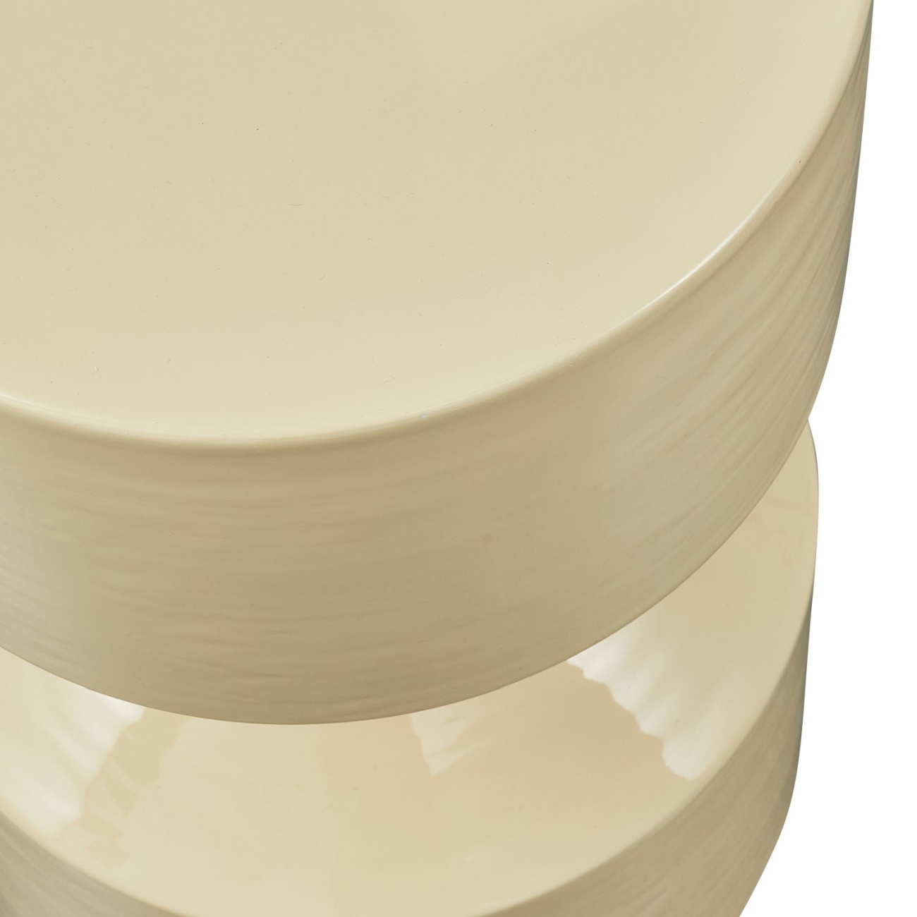 Beistelltisch Hidde aus Metall, Gelb