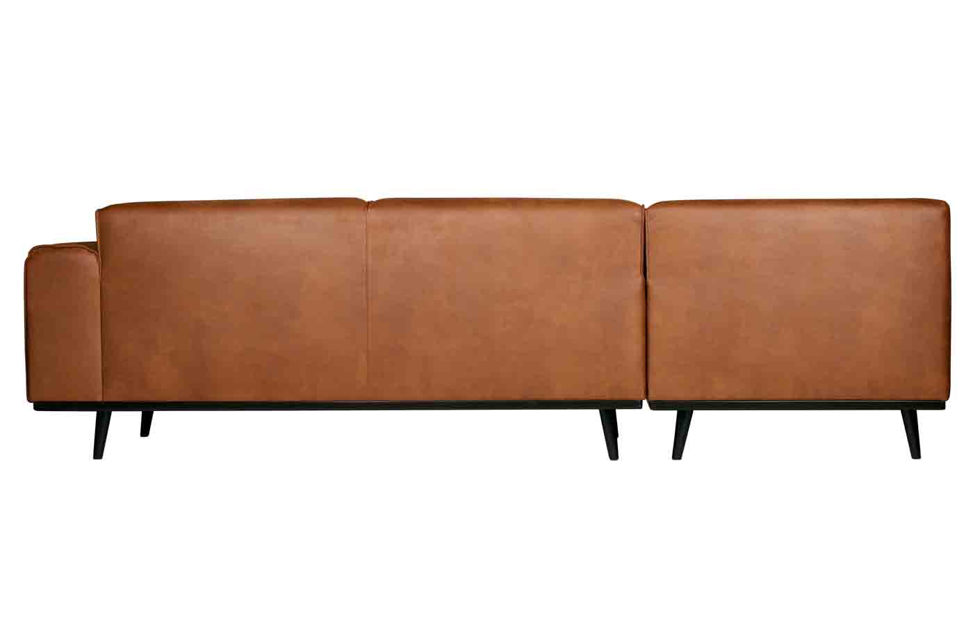 Ecksofa Statement Eco Leder, links Cognac