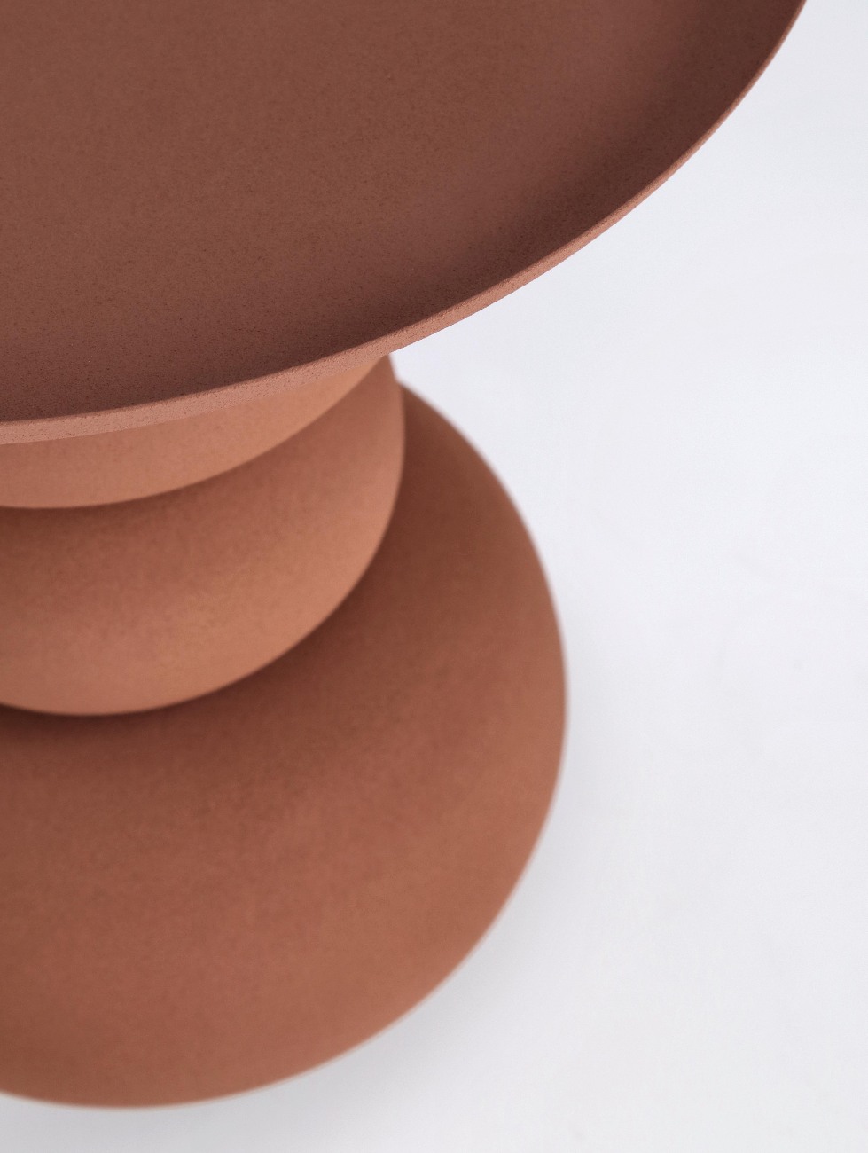 Beistelltisch Alpa aus Metall Ø 41 cm, Rot